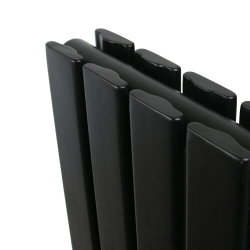 NRG (Horizontal 600x884mm - Double) NRG Black Flat Panel Designer Radiator Single Double Column Bathroom Central Heating 1