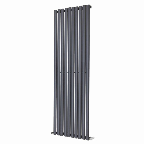 NRG (Vertical 1800x590mm - Single) NRG Oval Column Designer Radiator Bathroom Central Heating Anthracite 1