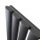 NRG (Horizontal 600x1003mm - Single) NRG Oval Column Designer Radiator Bathroom Central Heating Anthracite 5