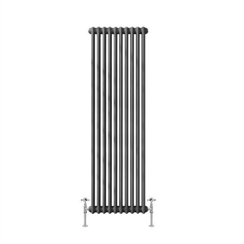 NRG (1500 x 470mm-2 Column) NRG Traditional Anthracite Cast Iron Style Radiator 2