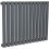 NRG (Horizontal 600x767mm - Single) NRG Oval Column Designer Radiator Bathroom Central Heating Anthracite 2