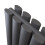 NRG (Horizontal 600x1003mm - Double) NRG Oval Column Designer Radiator Bathroom Central Heating Anthracite 4