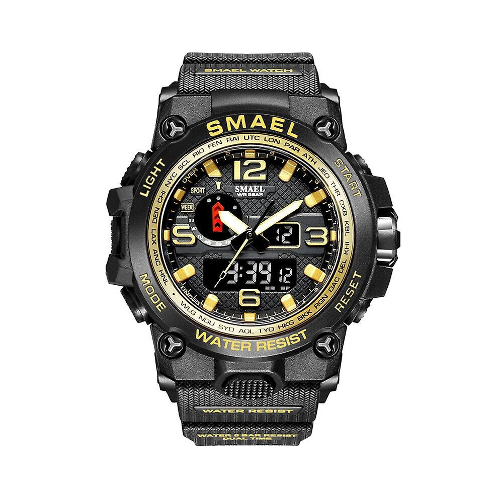 (Black Gold) Digital Watch Men Sport Watch Casual Outdoor Waterproof Tactical Watch-image-OPC-P99QXJH-NEW