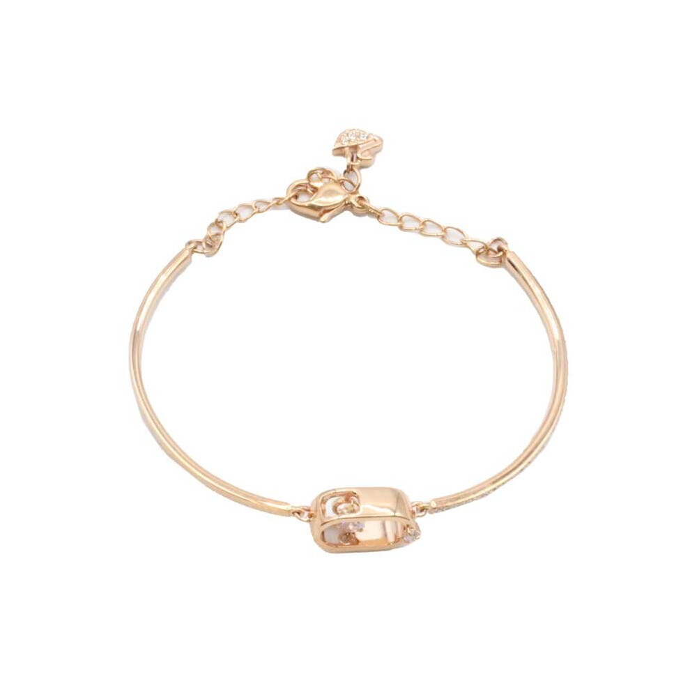 Swarovski Sparkling Dance Rose Bangle Bracelet Gold