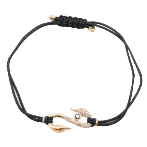 Swarovski Swarovski Power Collection Black Cord Swan Bracelet