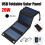 100W Foldable Solar Panel USB Charger Outdoor Emergency Power Bank 5