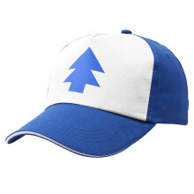 (ClothCap) Gravity Falls Dipper Pines Blue Pine Tree Symbol Baseball Cap Sport Sun Hat