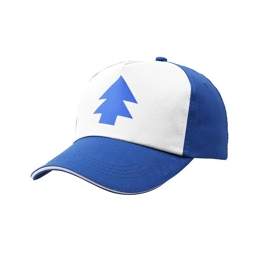 (ClothCap) Gravity Falls Dipper Pines Blue Pine Tree Symbol Baseball Cap Sport Sun Hat