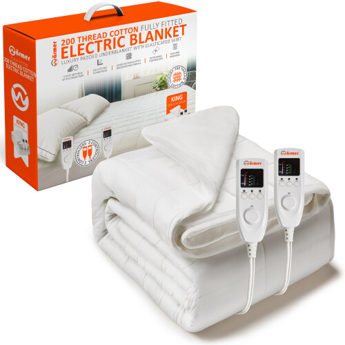 (King) Wärmer Cotton Padded Heated Blanket - Fully Fitted