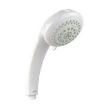 White Shower Handset 6 Mode Function Large Head Easy Clean Nozzles