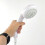 White Shower Handset 6 Mode Function Large Head Easy Clean Nozzles 6