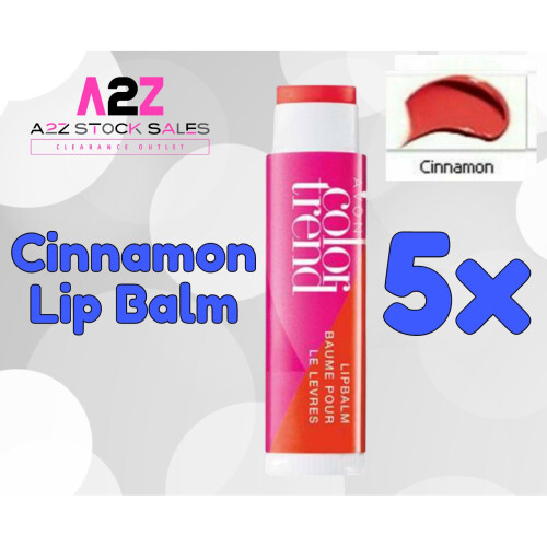 Avon 5x Avon COLOR TREND Lush lips Balm - Cinnamon