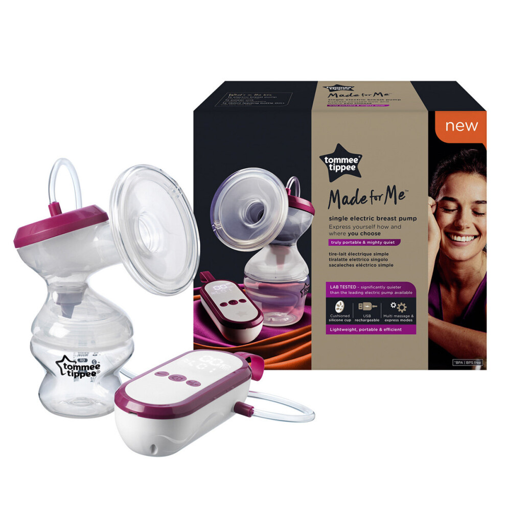 Tommee Tippee Made for Me Single Electric Breast Pump USB Rechargeable