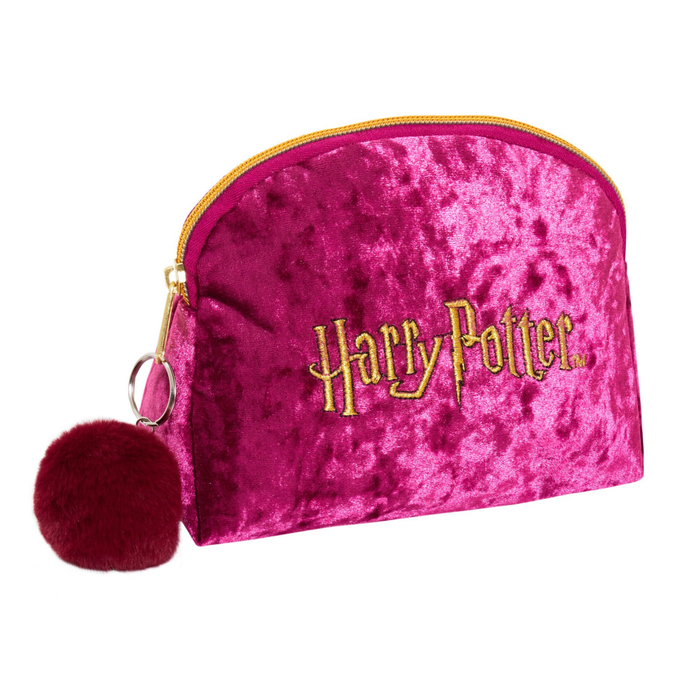 (One Size) Harry Potter Make Up Bag for Women Hogwarts Cosmetic Toiletries Bag Pencil Case