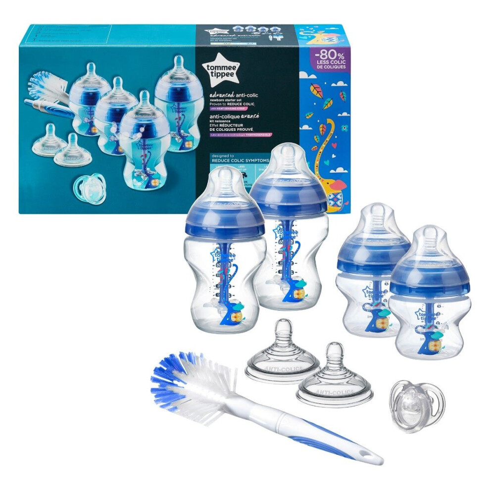 Tommee Tippee Newborn Baby Bottles 150 & 260ml Starter Set Advanced Anti-Colic