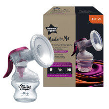 Tommee Tippee Made for Me Single Manual Breast Pump with Soft Silicone Cup