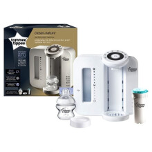 Tommee Tippee Perfect Prep Bottle Maker – Original White, Fast 2-Minute Bottle, 70C Hot Shot, Antibacterial Filter, Adjustable Base