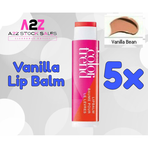 Avon 5x Avon COLOR TREND Lush lips Balm - Vanilla Bean