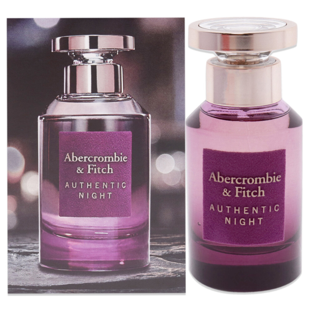 Abercrombie And Fitch Authentic Night For Women 1.7 Oz Edp Spray