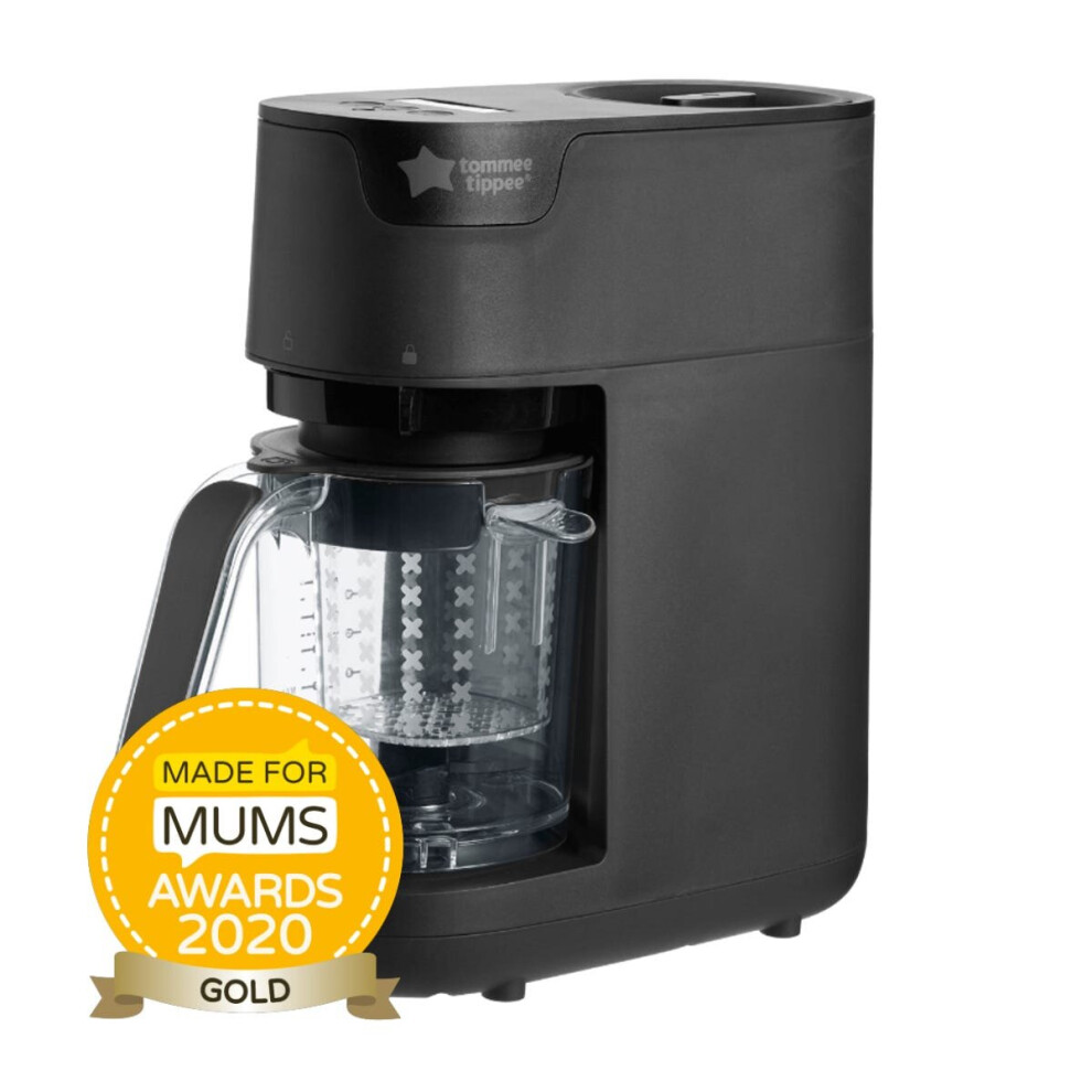 Tommee Tippee Baby Food Maker Steamer Blender Quick Cook Black With Timer