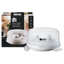 Tommee Tippee Steam Steriliser Microwave for Baby Bottles 100% Natural Steam
