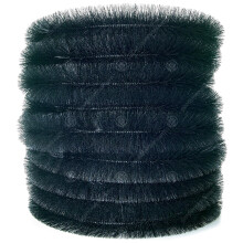 (4M) Gardenersdream Gutter Brush Black Leaf Guard Moss Debris Filter