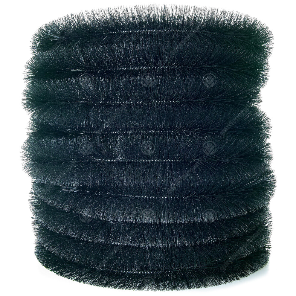 (4M) Gardenersdream Gutter Brush Black Leaf Guard Moss Debris Filter