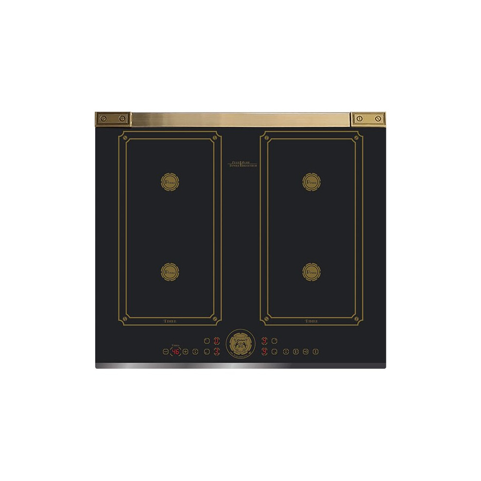 Kaiser Art Deco 59Cm Induction Hob | Free Zone Electric Cooktop Black