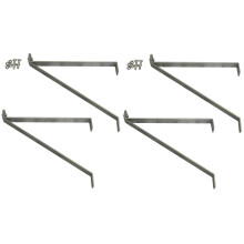 Pack of 4 Aluminium Greenhouse Shelving Brackets (27cm)