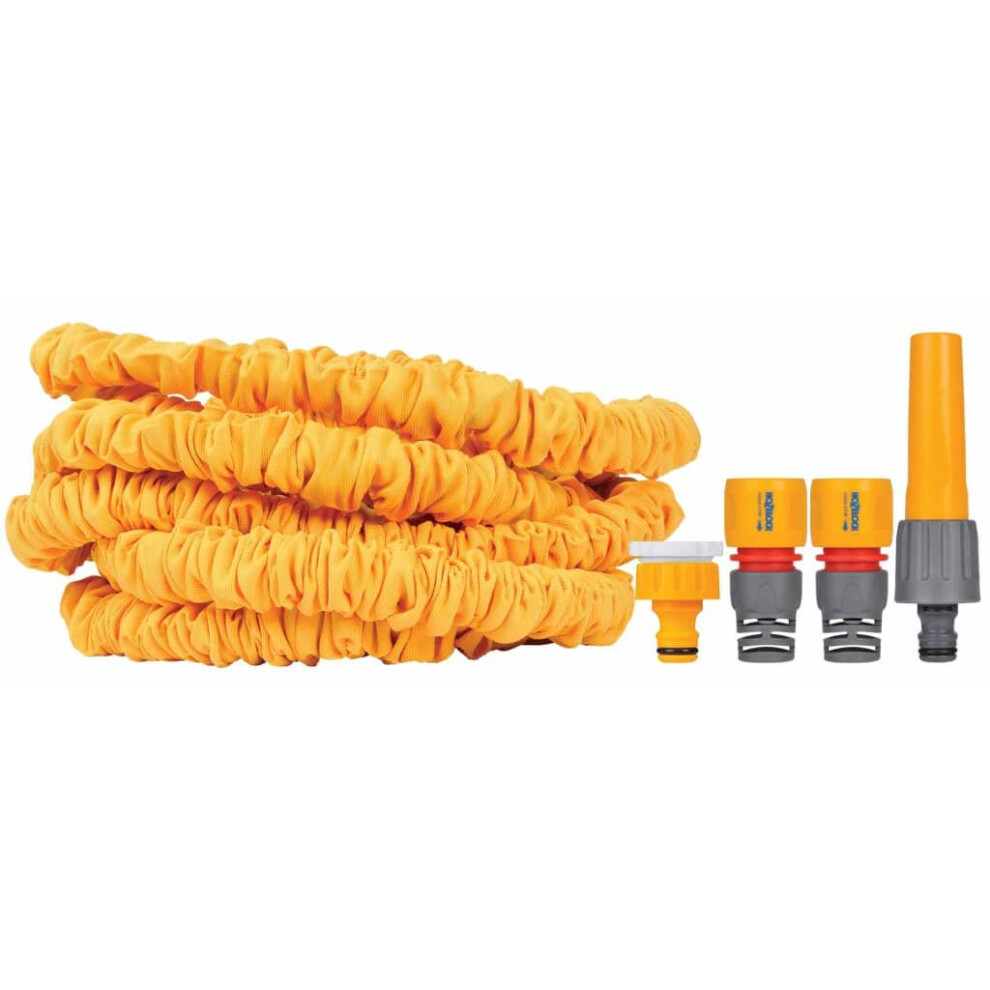 Hozelock Expandable Hose Superhoze 7.5m Retractablemagic Pipe Garden Car Wash
