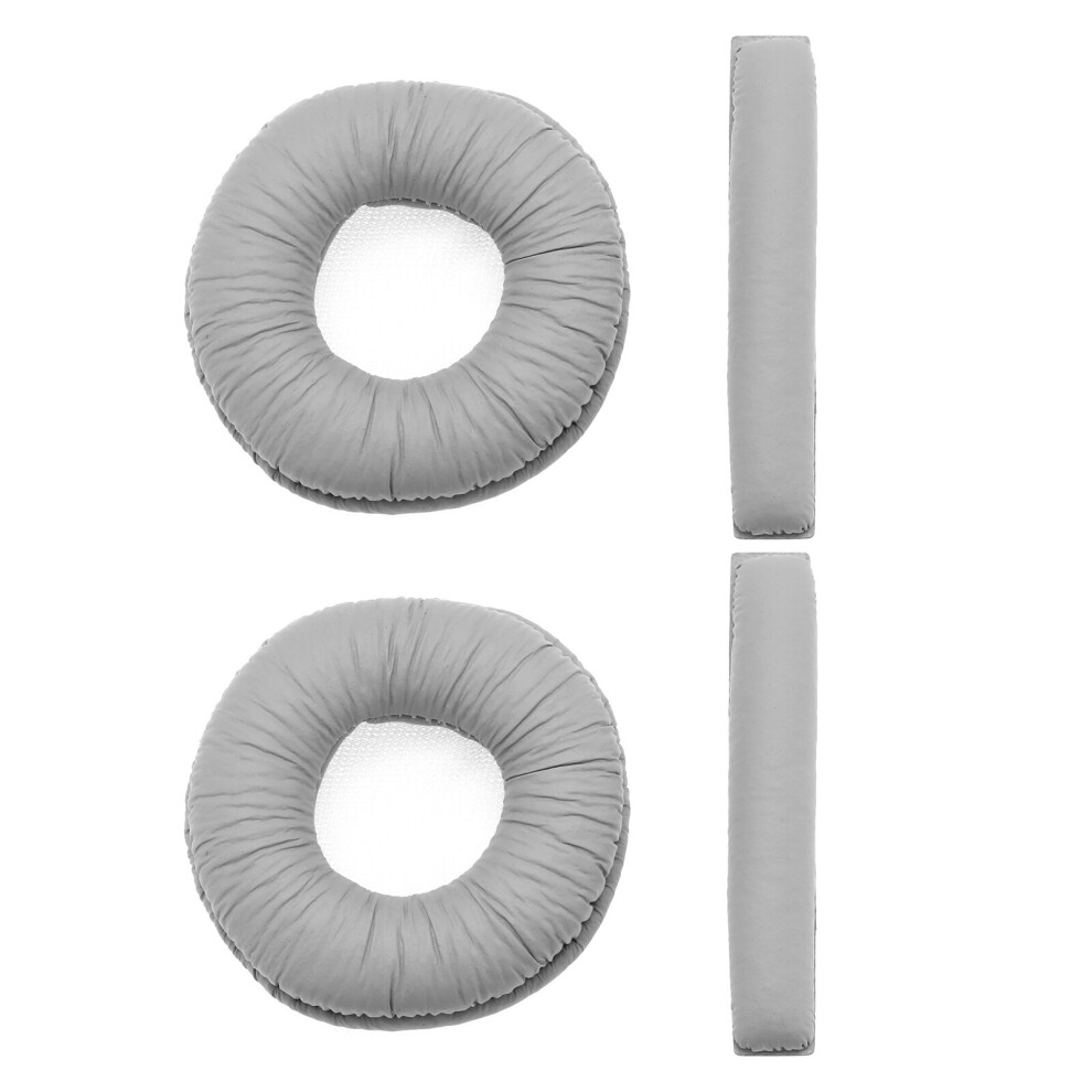 1 Pair Earpads & 2Pcs Headband Pads For Sennheiser Px100 Px100-Ii Px200 Grey 5056618707171