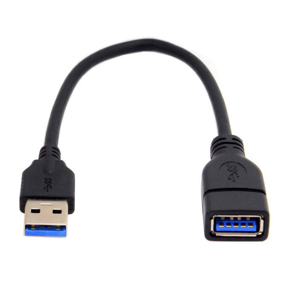 CY USB 3.0 Type-A Male to USB 3.0 Type-A Female Extension Cable 20cm 5Gbps