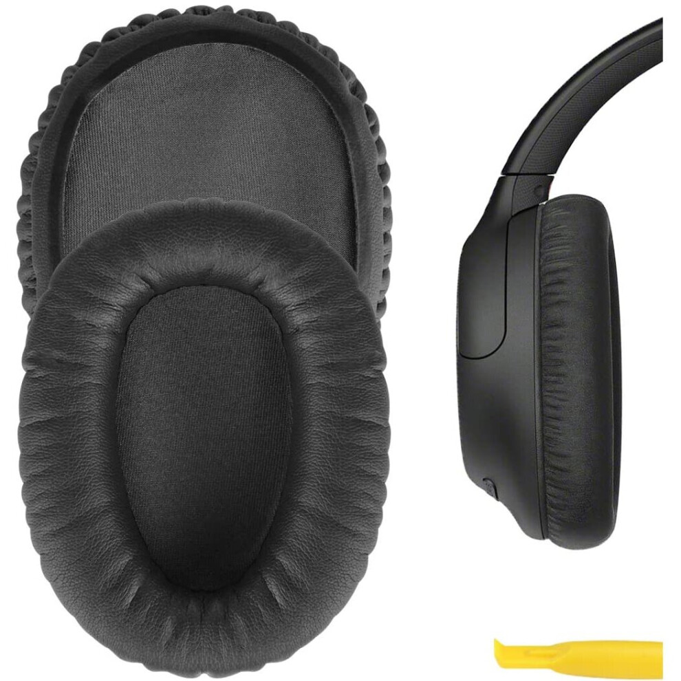 Geekria Quickfit Protein Leather Replacement Ear Pads For Sony Wh-Ch700n, Wh-Ch710n, Headphones Ear Cushions, Headset Earpads,...