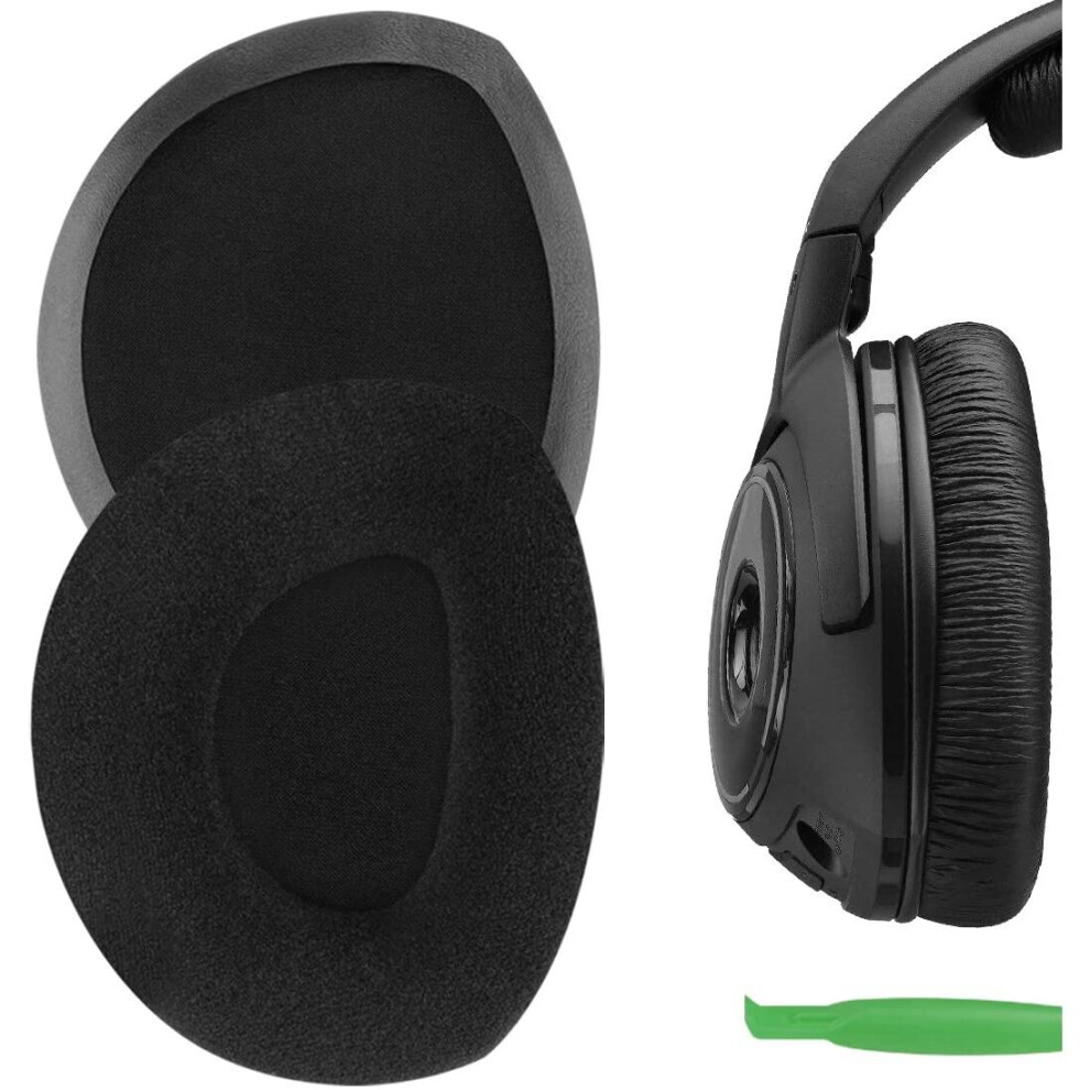 Geekria Comfort Velour Replacement Ear Pads For Sennheiser Rs160, Hdr160, Rs170, Hdr170, Rs175, Rs180, Rs185, Rs195 Headphones...