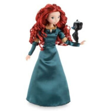 Merida Classic Doll Wears a Satin Dress Finished Mesh Trims
