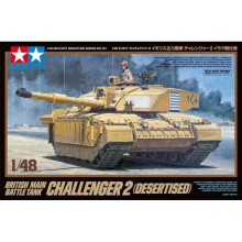Tamiya 32601 1:48 British Main Battle Tank Challenger 2 (Desertised) Model Kit