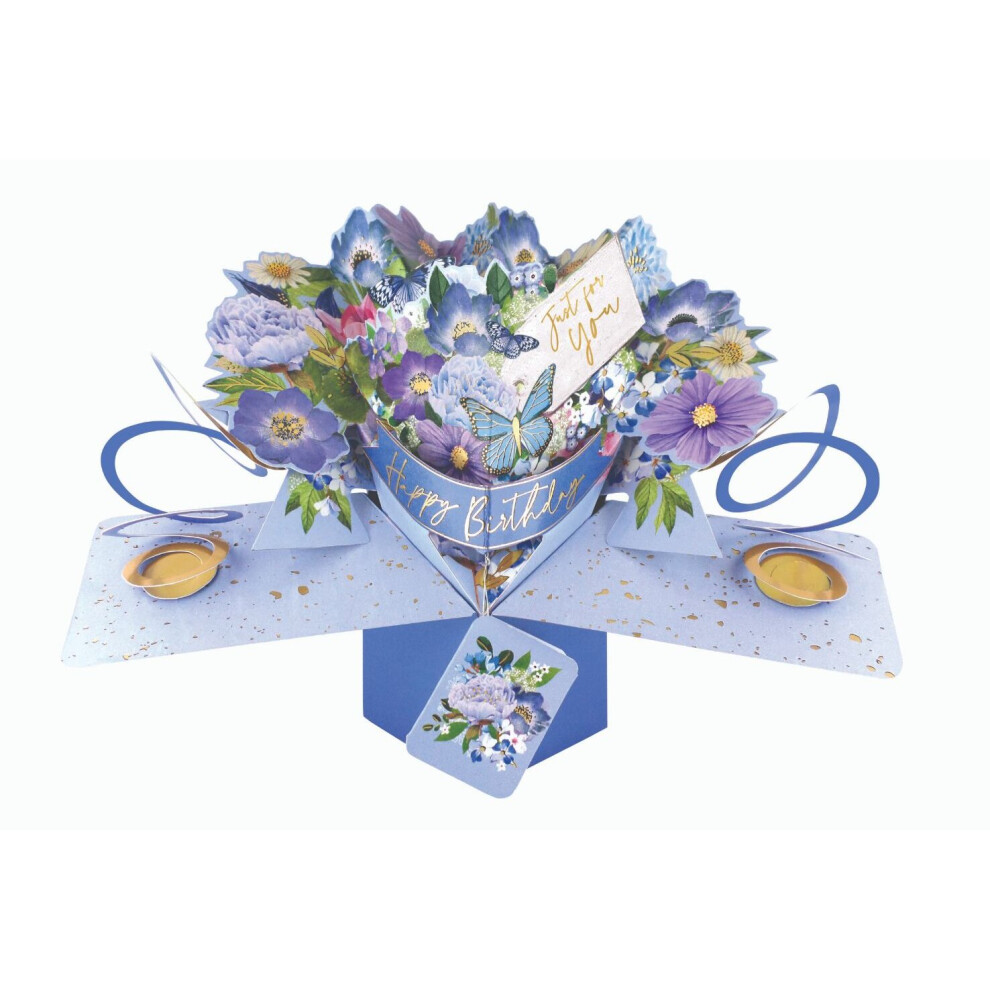 Second Nature Happy Birthday Just For You Pop-Up Greeting Card 3D Pop Up Cards