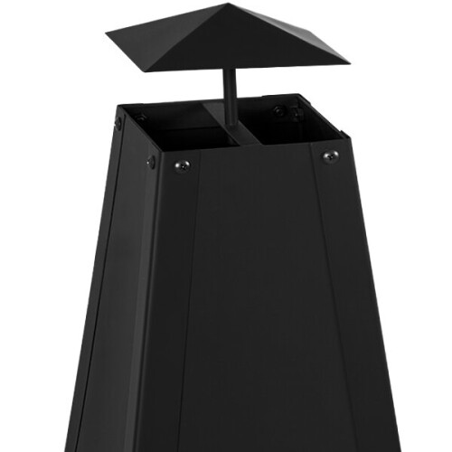 Quadrilateral Pyramid Black Fire Pİt BBQ Barbecue Outdoor Trend 2