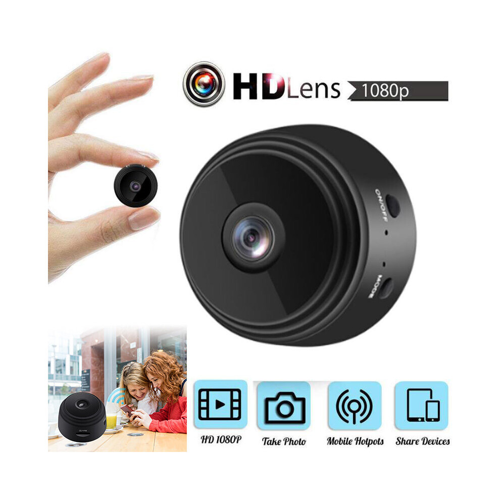 1080P Mini WIFI IP Camera Wireless In/outdoor CCTV Smart Home Security