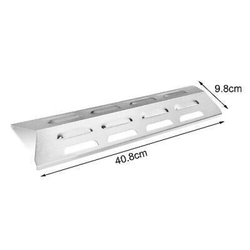 4pcs Gas Grill Heat Shield Plates Stainless Steel Flame Tamer For BBQ