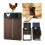 (brown) Automatic Chicken Coop Door, Full Aluminum Doors, Light Sensing 1