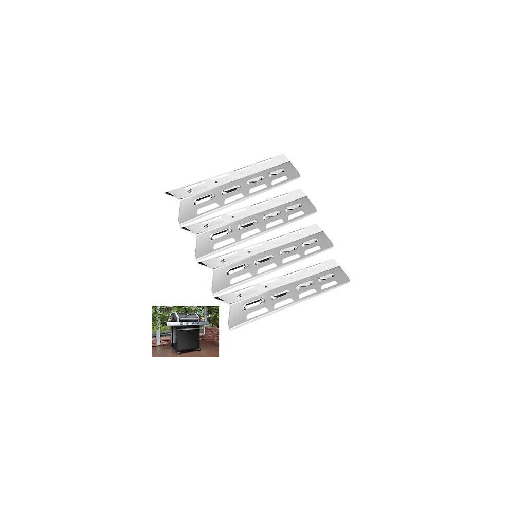4pcs Gas Grill Heat Shield Plates Stainless Steel Flame Tamer For BBQ