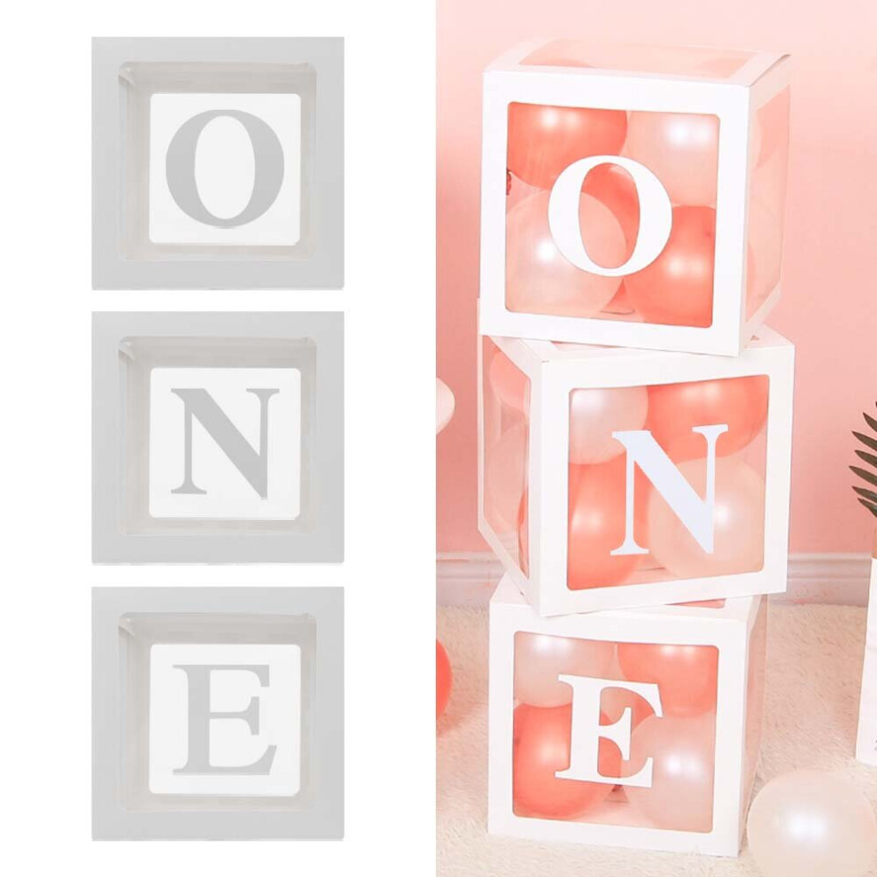3Pcs Transparent Balloons Gift Boxes Baby Shower Packing Wedding Birthday Décor