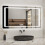 AICA (800x600) Aica Illuminated Bathroom LED Mirror Backlit Touch 4