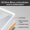AICA (800x600) Aica Illuminated Bathroom LED Mirror Backlit Touch 9