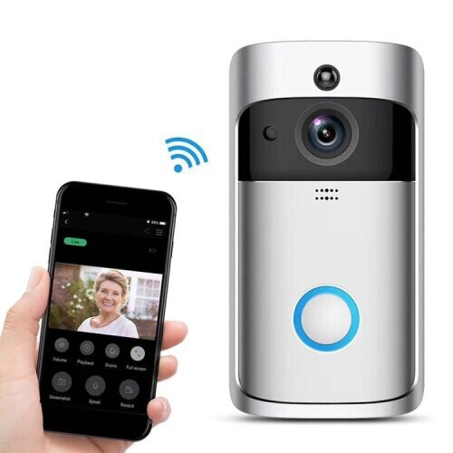 Smart WiFi Video Doorbell with Cloud Storage for iOS&Android