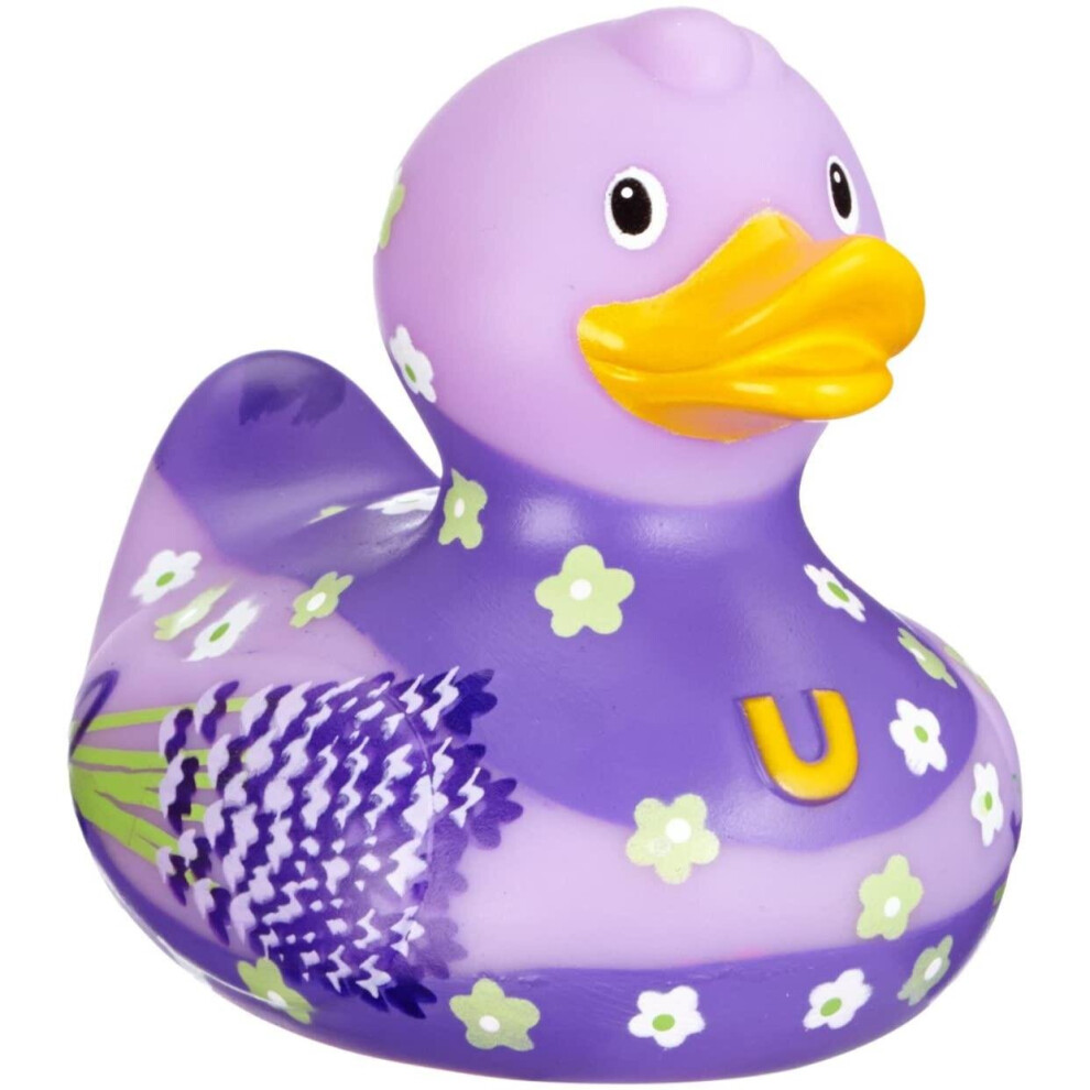 Bud Duck Luxury Lavender Rubber Bath Toy Collectable Novelty Gift