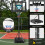 Gymax Basketball Stand System Shatterproof Backboard Adjustable Basketball Hoop 4