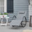 Grey Luxury Sunbed Zero Gravity Rocking Chair Sun Lounger Best 11