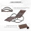 Brown Luxury Sunbed Zero Gravity Rocking Chair Sun Lounger Best 8